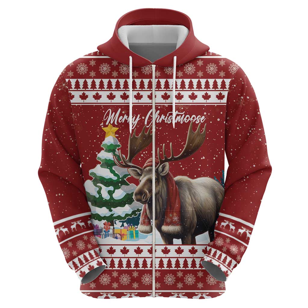 Personalized Canada Christmas Hoodie Merry Christmoose LT15
