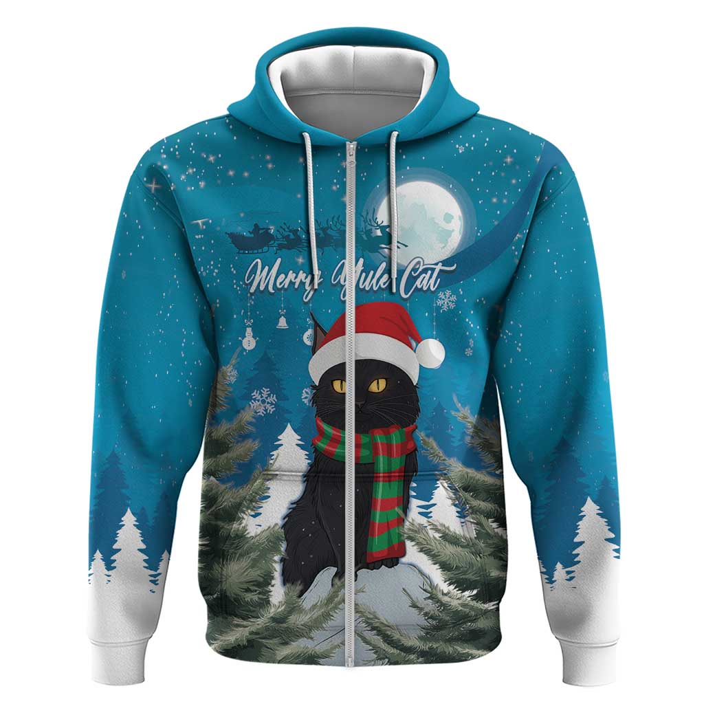 Iceland Christmas Hoodie Merry Yule Cat LT15