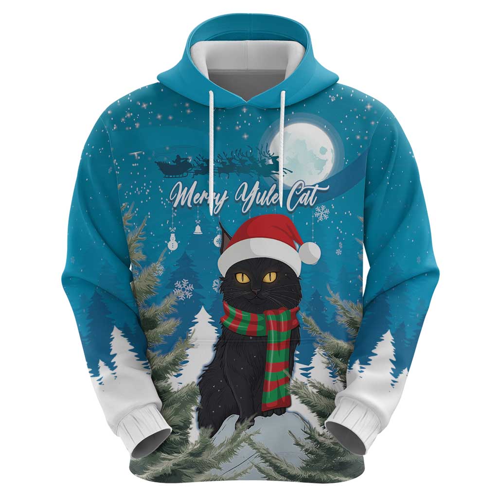 Iceland Christmas Hoodie Merry Yule Cat LT15