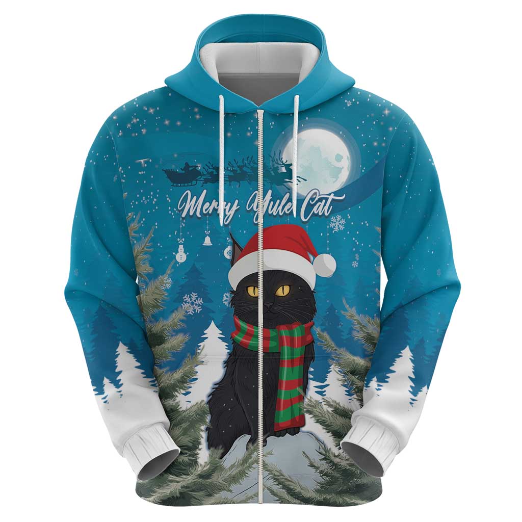 Iceland Christmas Hoodie Merry Yule Cat LT15