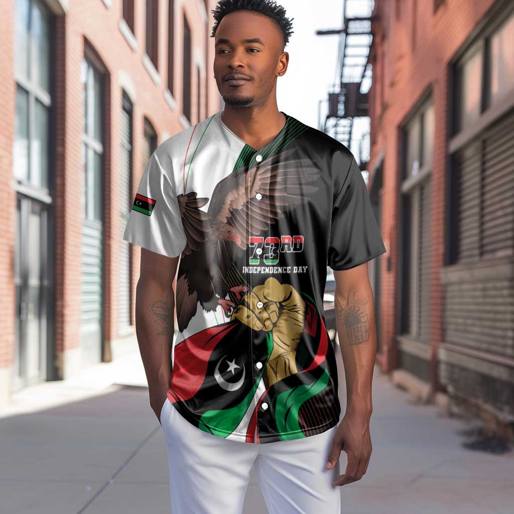 Afro Libya Baseball Jersey Arabian Eagle - Independence Day LT15