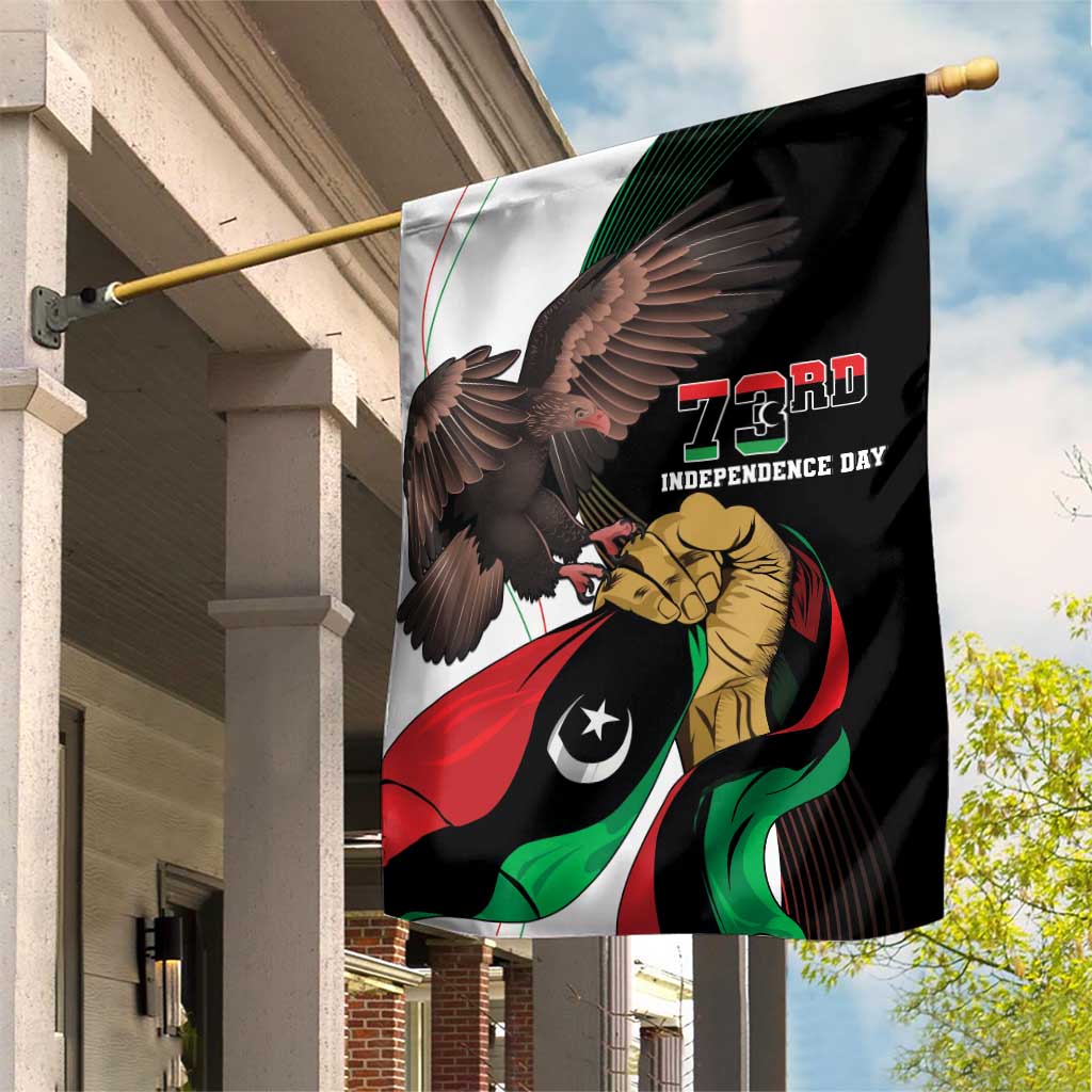 Afro Libya Garden Flag Arabian Eagle - Independence Day LT15
