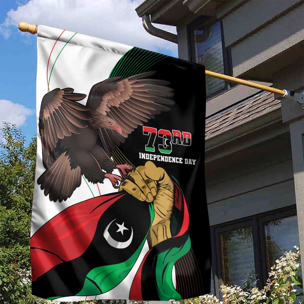 Afro Libya Garden Flag Arabian Eagle - Independence Day LT15