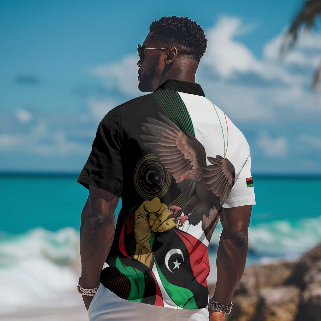 Afro Libya Hawaiian Shirt Arabian Eagle - Independence Day LT15
