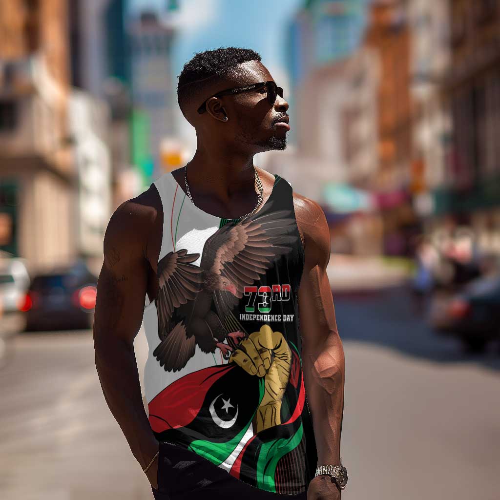 Afro Libya Men Tank Top Arabian Eagle - Independence Day LT15