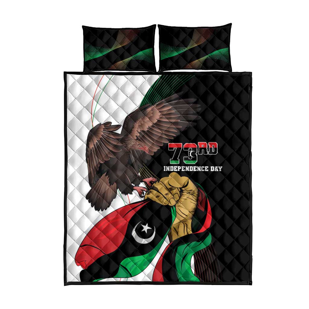 Afro Libya Quilt Bed Set Arabian Eagle - Independence Day LT15