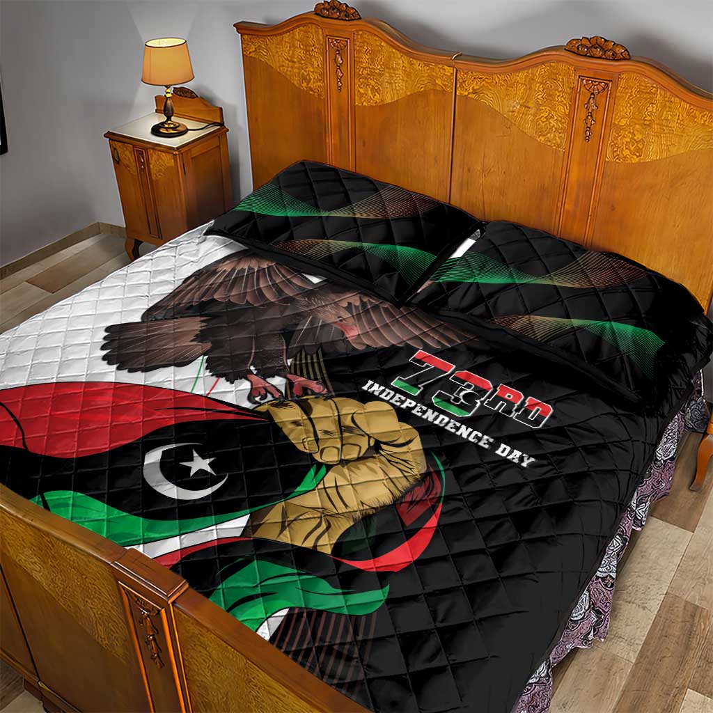 Afro Libya Quilt Bed Set Arabian Eagle - Independence Day LT15
