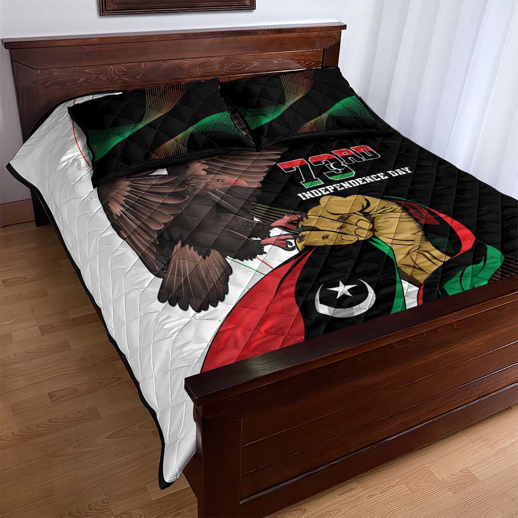 Afro Libya Quilt Bed Set Arabian Eagle - Independence Day LT15