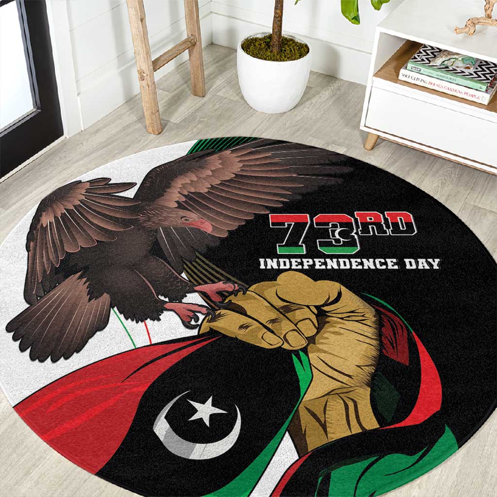 Afro Libya Round Carpet Arabian Eagle - Independence Day LT15