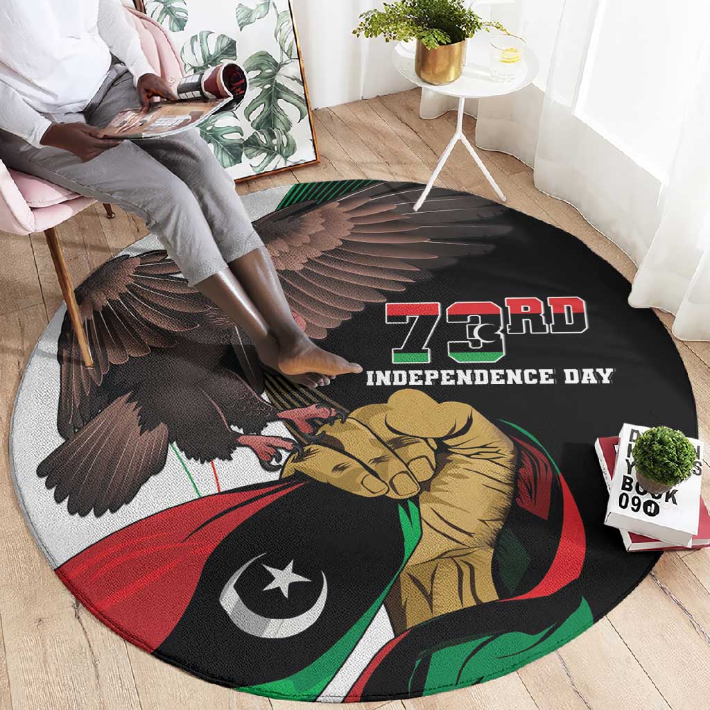 Afro Libya Round Carpet Arabian Eagle - Independence Day LT15