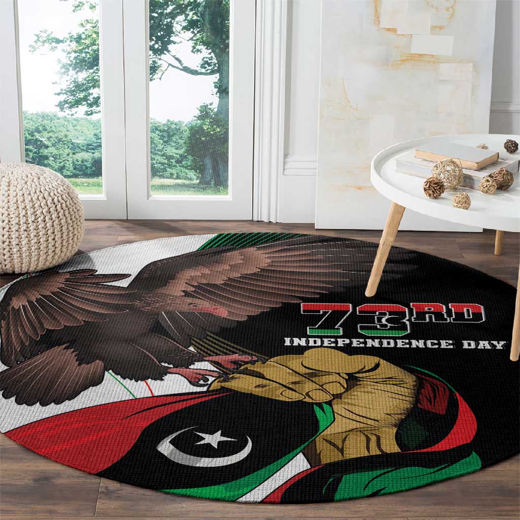 Afro Libya Round Carpet Arabian Eagle - Independence Day LT15