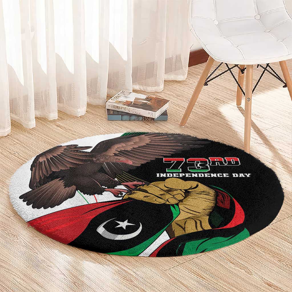 Afro Libya Round Carpet Arabian Eagle - Independence Day LT15