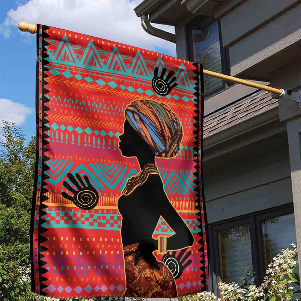 African Women Garden Flag Ethnic Pattern LT15