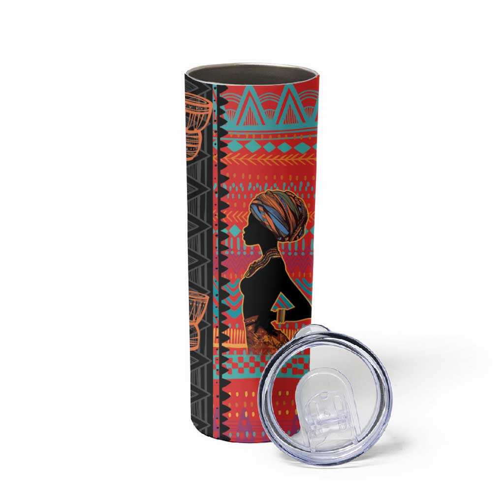 African Women Skinny Tumbler Ethnic Pattern LT15