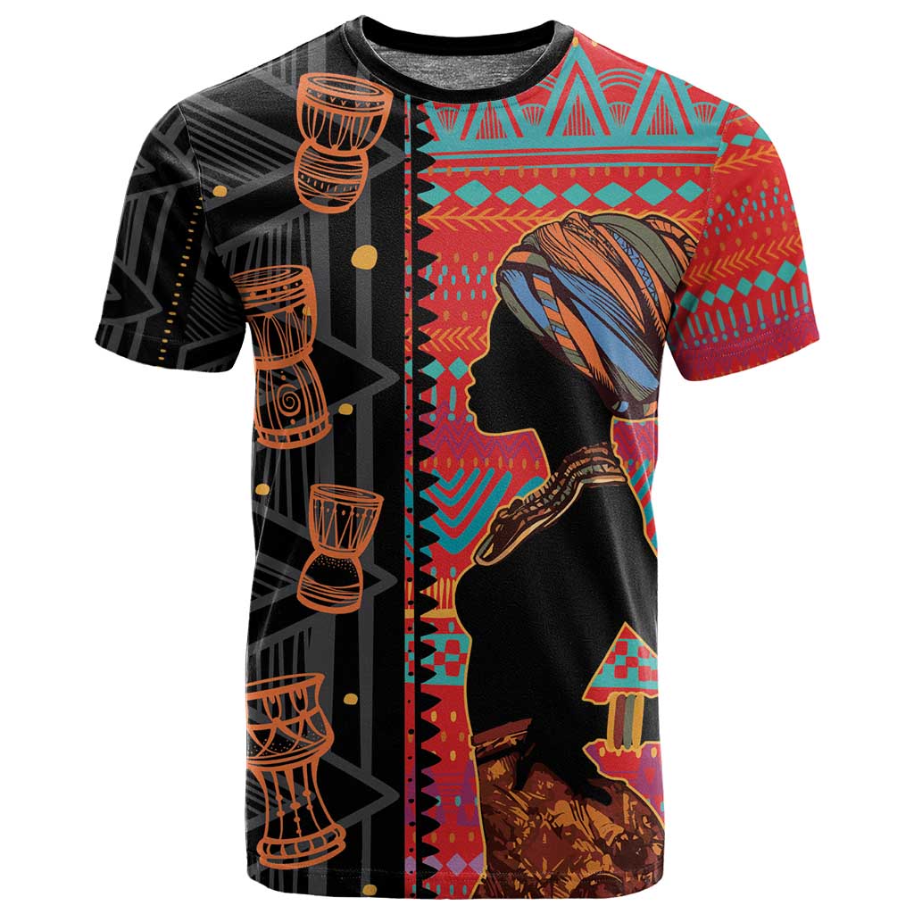 African Women T shirt Ethnic Pattern LT15