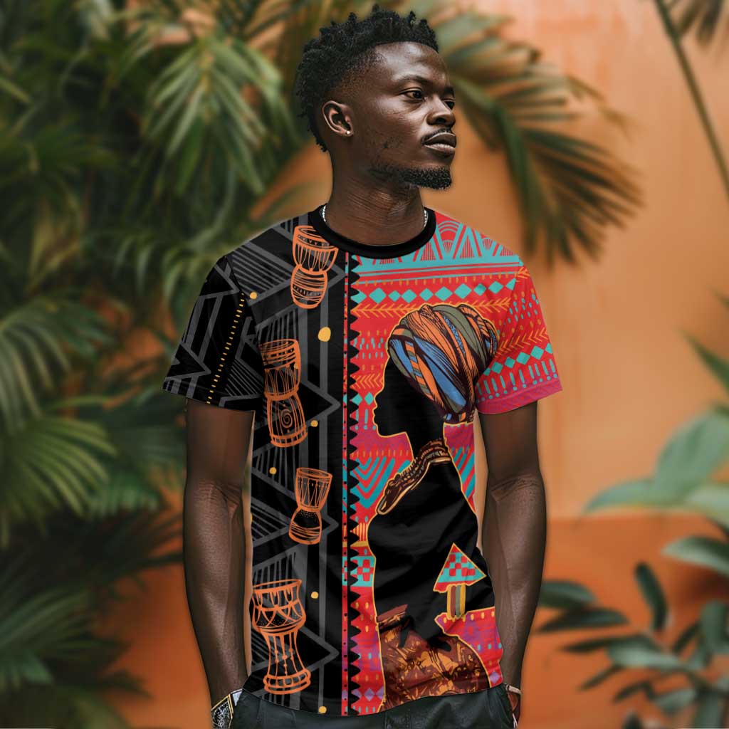 African Women T shirt Ethnic Pattern LT15