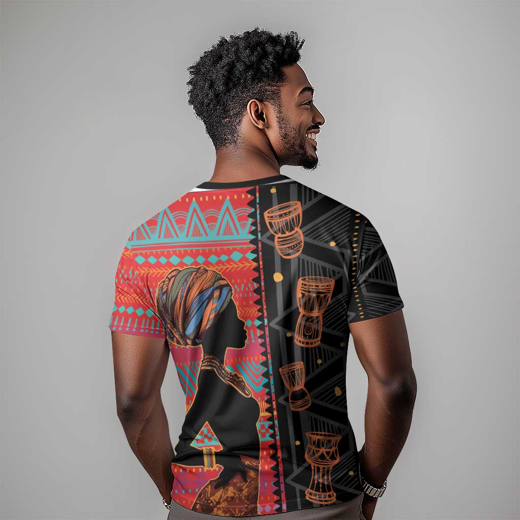 African Women T shirt Ethnic Pattern LT15