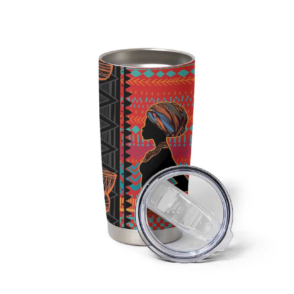 African Women Tumbler Cup Ethnic Pattern LT15