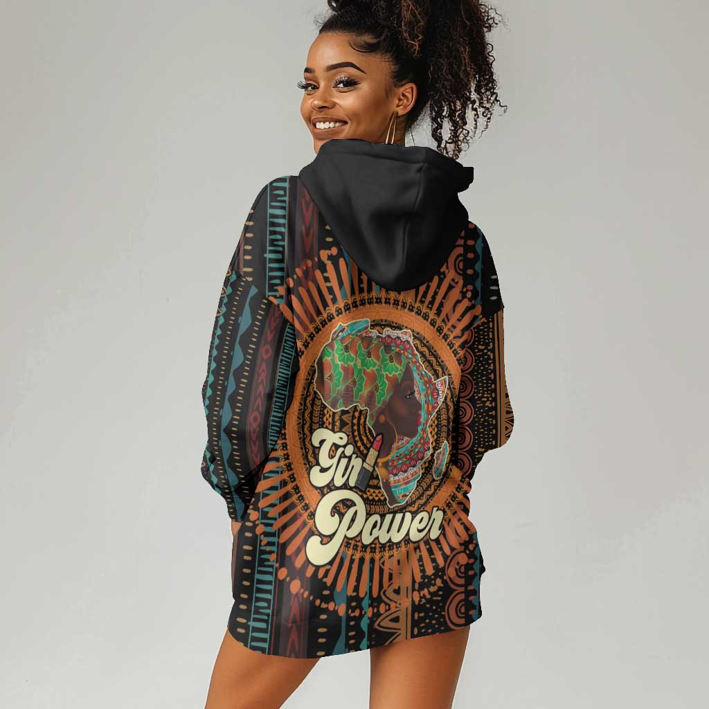 Happy International Women's Day Hoodie Dress Black Girl Power LT15