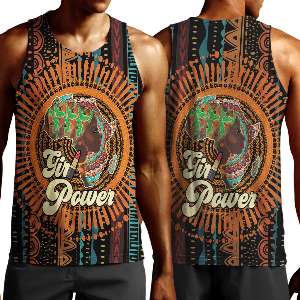 Happy International Women's Day Men Tank Top Black Girl Power LT15