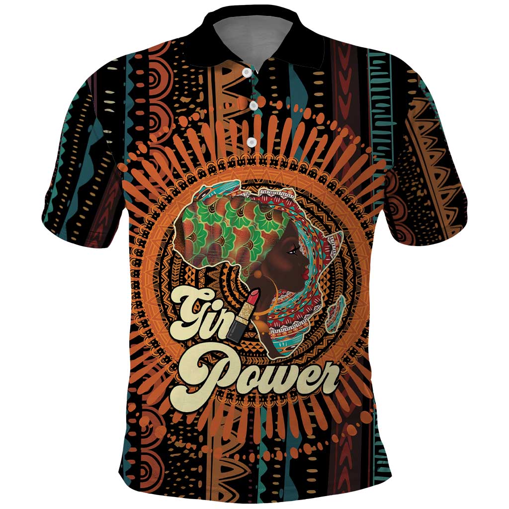 Black Girl Power Polo Shirt Happy International Women's Day LT15