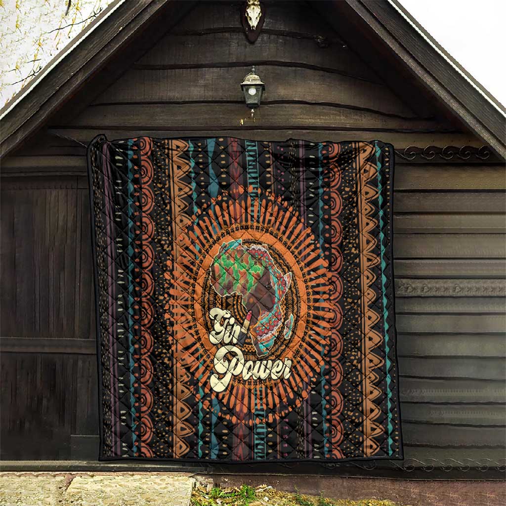 Happy International Women's Day Quilt Black Girl Power LT15