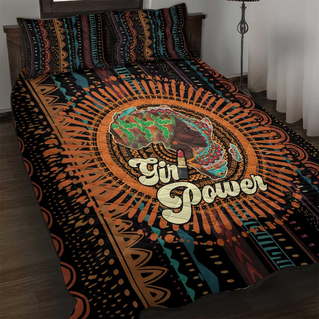 Happy International Women's Day Quilt Bed Set Black Girl Power LT15