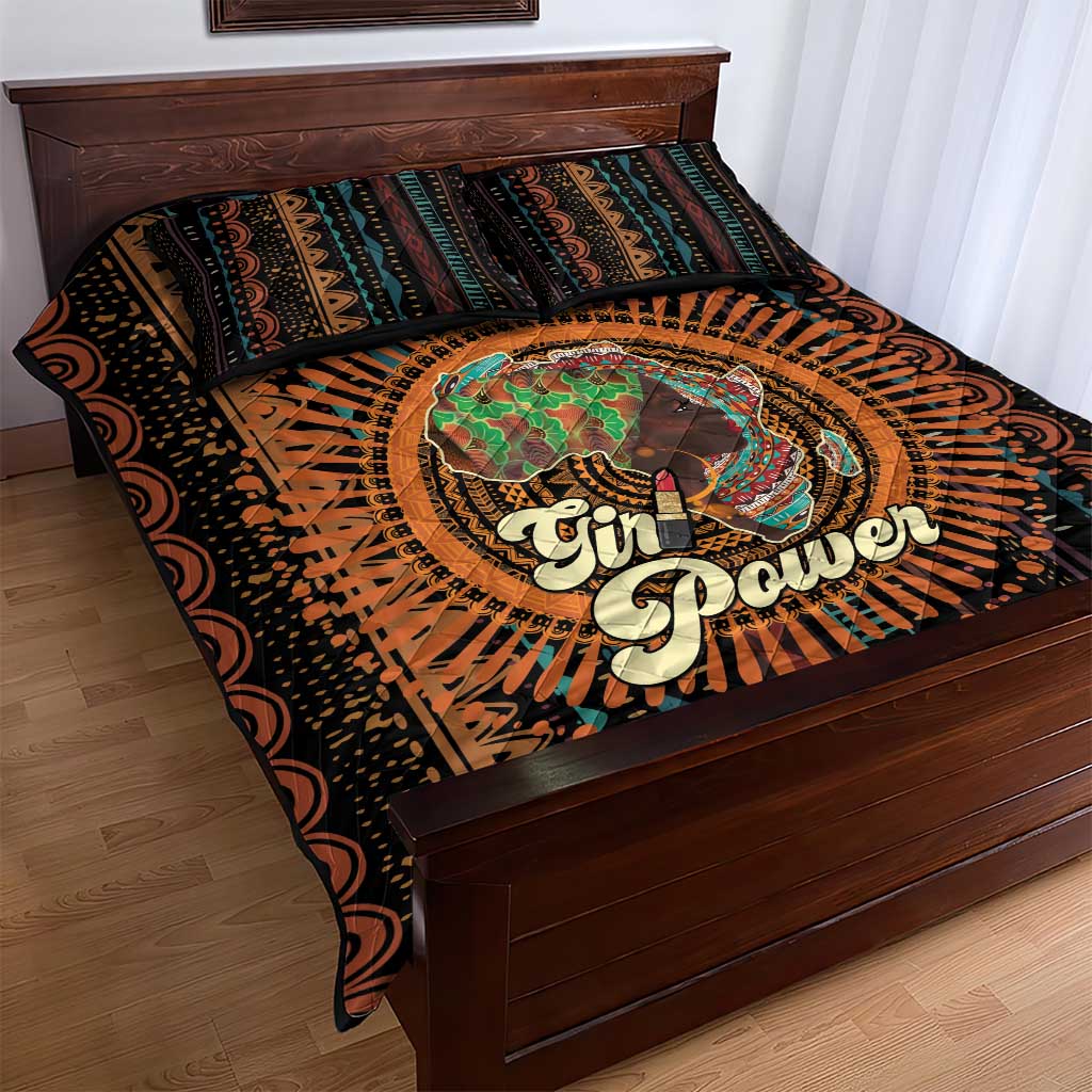 Happy International Women's Day Quilt Bed Set Black Girl Power LT15