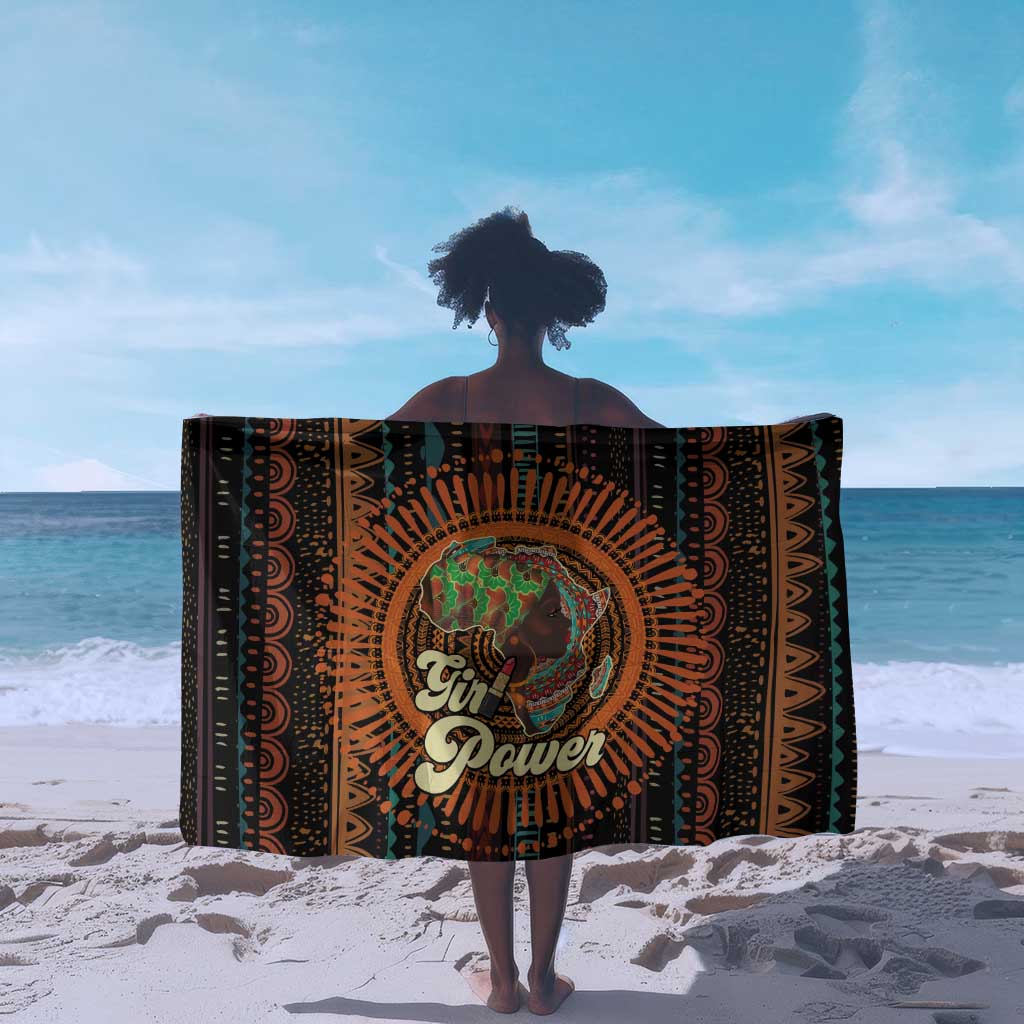 Happy International Women's Day Sarong Black Girl Power LT15