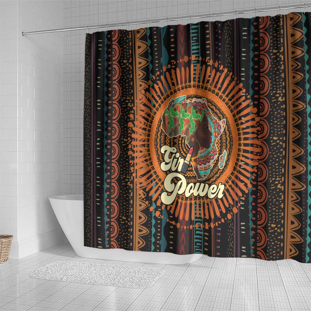 Black Girl Power Shower Curtain Happy International Women's Day LT15
