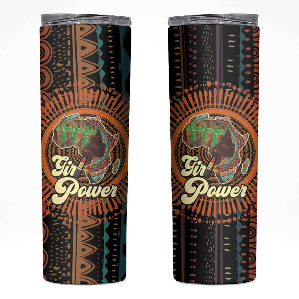 Happy International Women's Day Skinny Tumbler Black Girl Power LT15