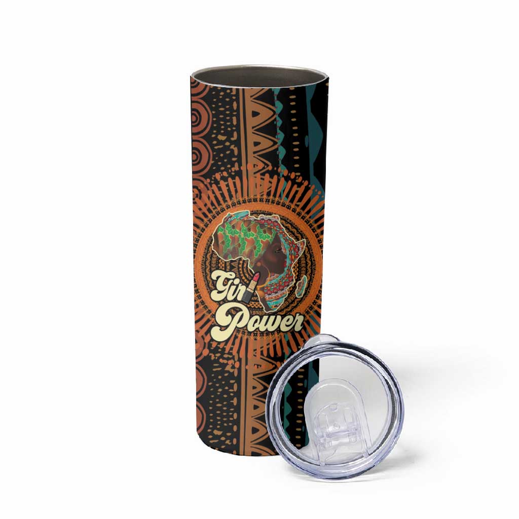 Happy International Women's Day Skinny Tumbler Black Girl Power LT15