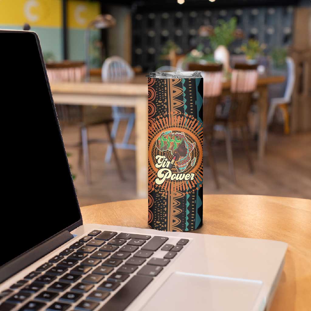 Happy International Women's Day Skinny Tumbler Black Girl Power LT15