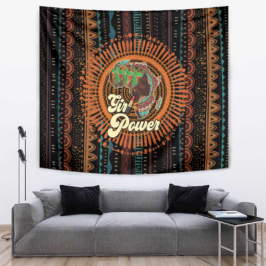 Happy International Women's Day Tapestry Black Girl Power LT15