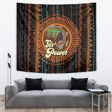 Happy International Women's Day Tapestry Black Girl Power LT15