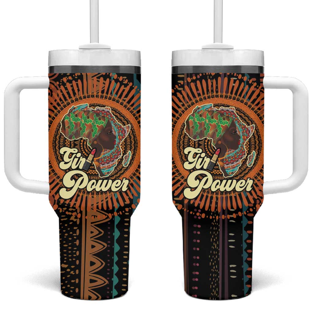 Happy International Women's Day Tumbler With Handle Black Girl Power LT15