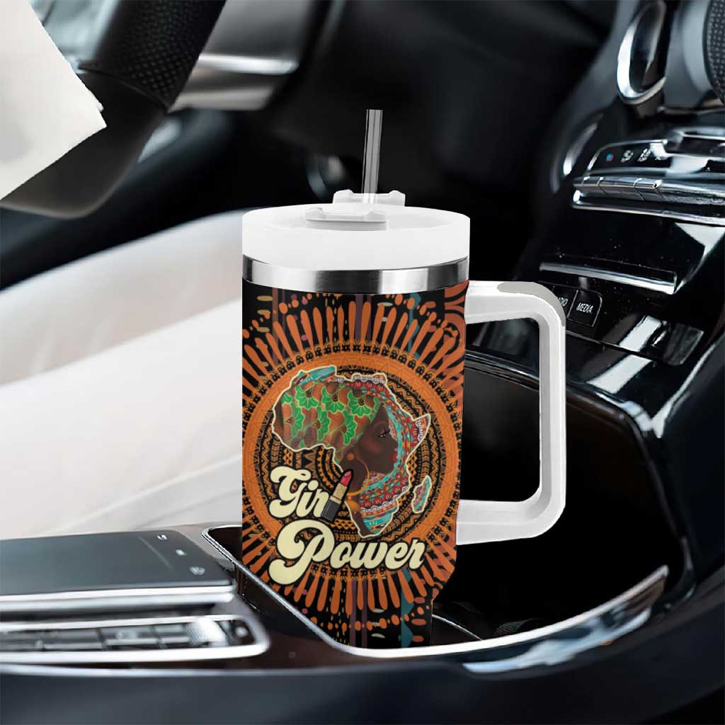 Happy International Women's Day Tumbler With Handle Black Girl Power LT15