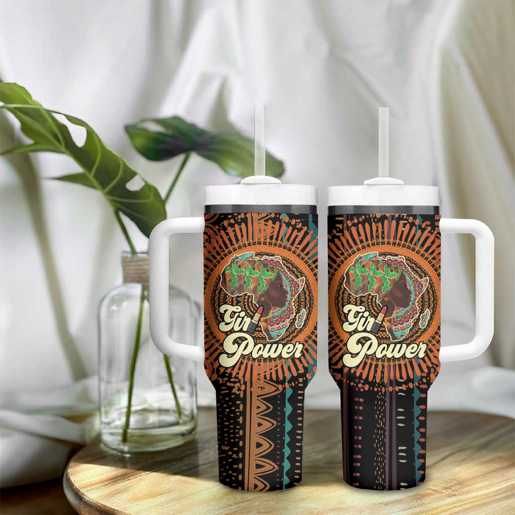 Happy International Women's Day Tumbler With Handle Black Girl Power LT15