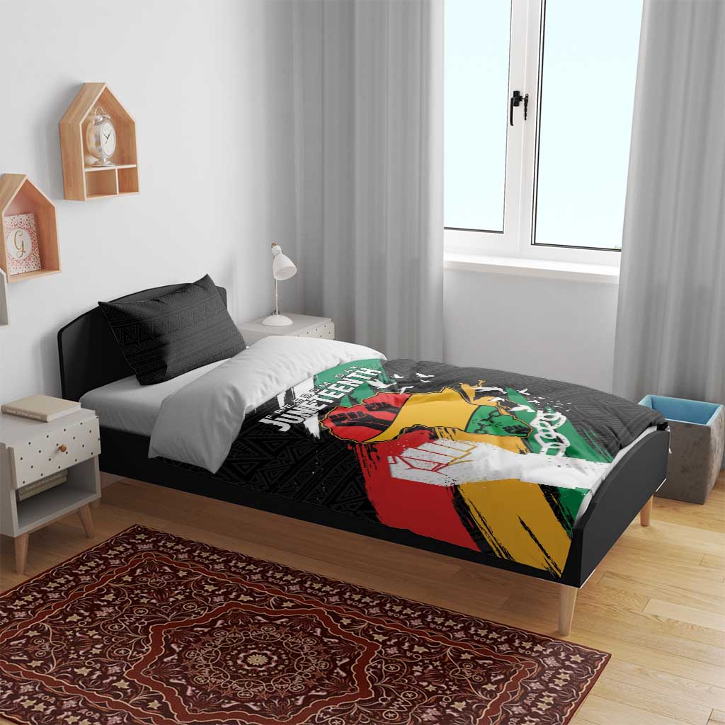 Afro Nigeria Juneteenth Bedding Set Freedom Day LT15