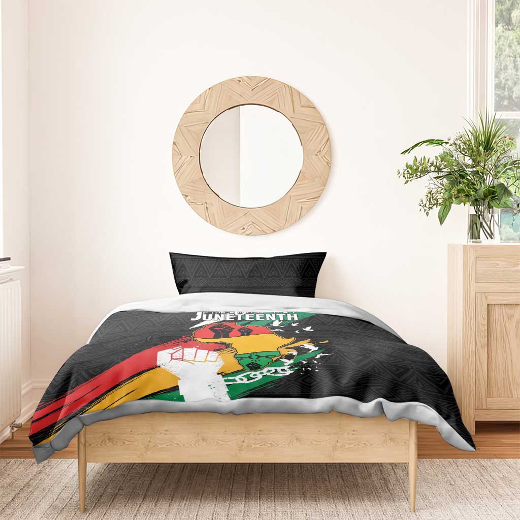 Afro Nigeria Juneteenth Bedding Set Freedom Day LT15
