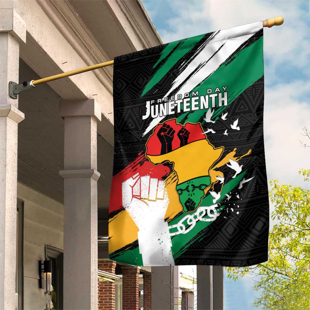 Afro Nigeria Juneteenth Garden Flag Freedom Day LT15