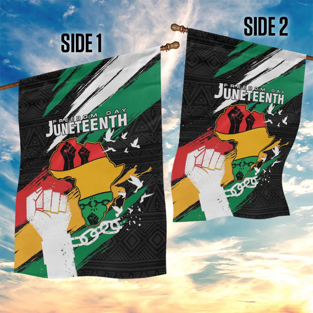 Afro Nigeria Juneteenth Garden Flag Freedom Day LT15