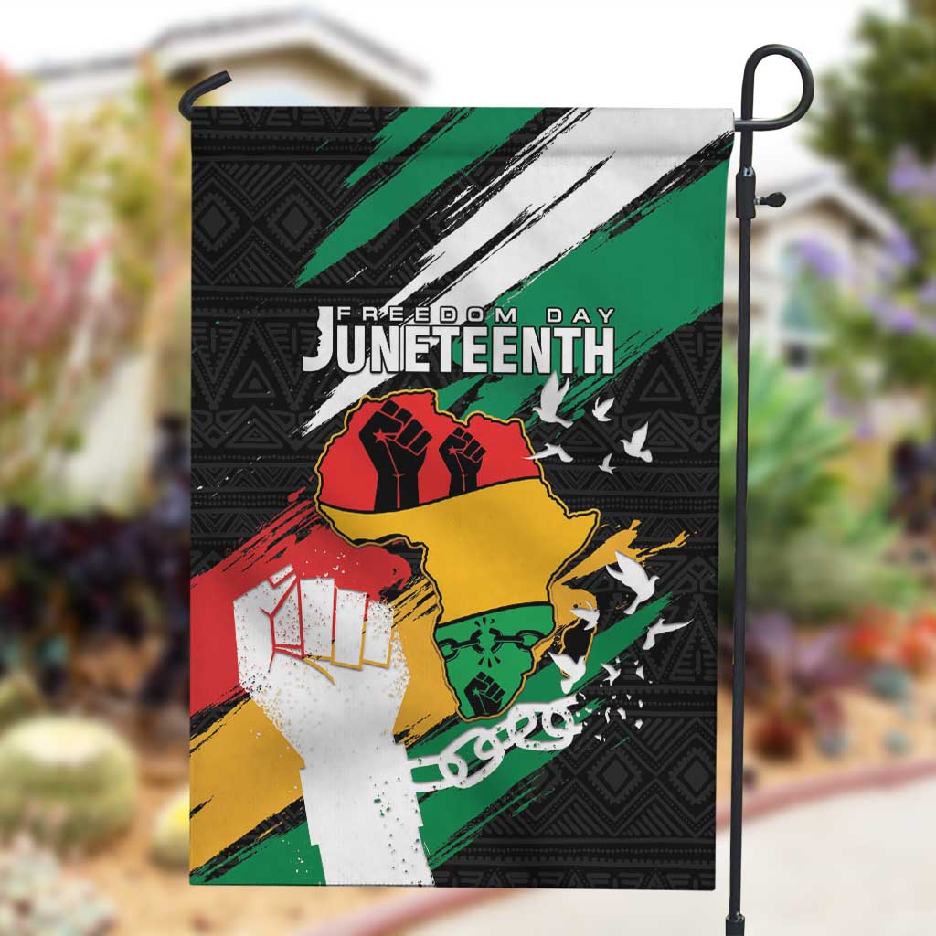 Afro Nigeria Juneteenth Garden Flag Freedom Day LT15