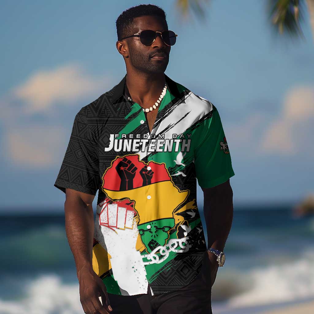 Personalised Afro Nigeria Juneteenth Hawaiian Shirt Freedom Day LT15