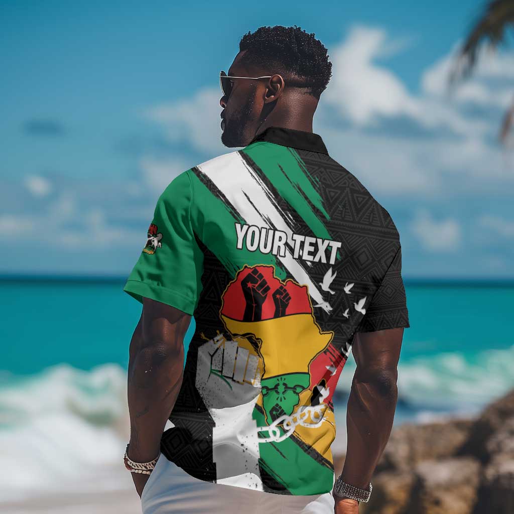 Personalised Afro Nigeria Juneteenth Hawaiian Shirt Freedom Day LT15