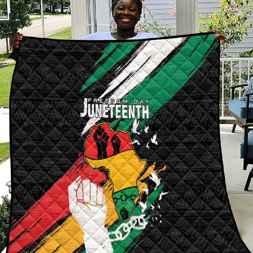 Afro Nigeria Juneteenth Quilt Freedom Day LT15