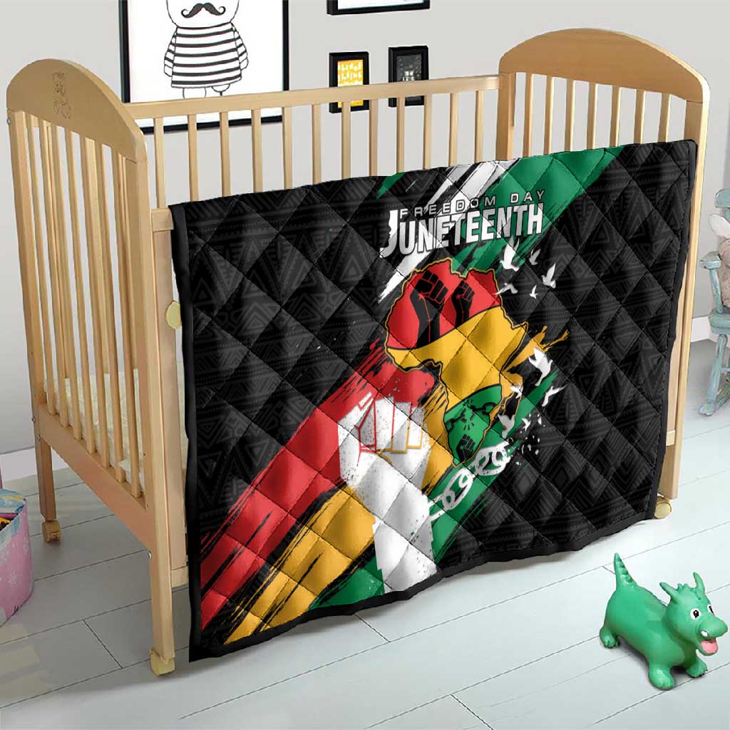 Afro Nigeria Juneteenth Quilt Freedom Day LT15