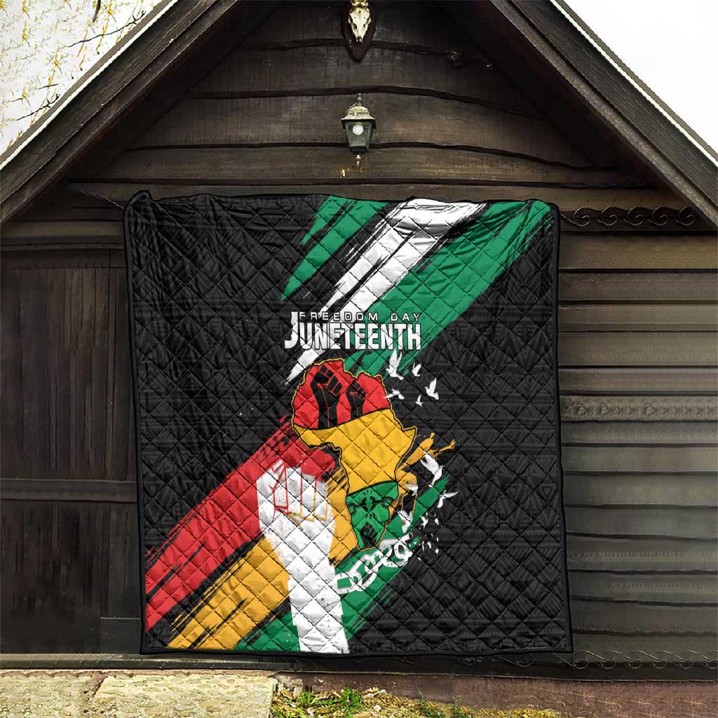 Afro Nigeria Juneteenth Quilt Freedom Day LT15