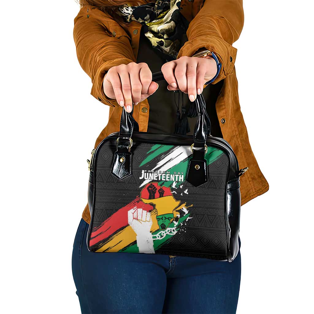 Nigeria Juneteenth Shoulder Handbag Africa Map - Happy Freedom Day LT15