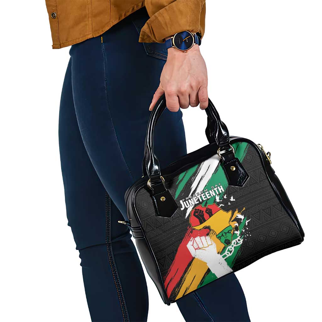 Nigeria Juneteenth Shoulder Handbag Africa Map - Happy Freedom Day LT15
